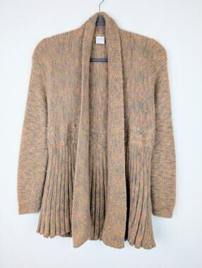 Northern Angel Cardigan Sweater Fuzzy Multicolor Rainbow Boho Girly Size L/XL